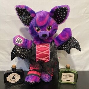 2017‎ BUILD A BEAR STARRY NIGHT VAMPIRE PURPLE BAT STAR  PLUSH HALLOWEEN